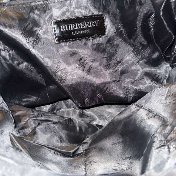 Burberry Black and Gray Floral Shoulder Bag - Picture 7 of 8